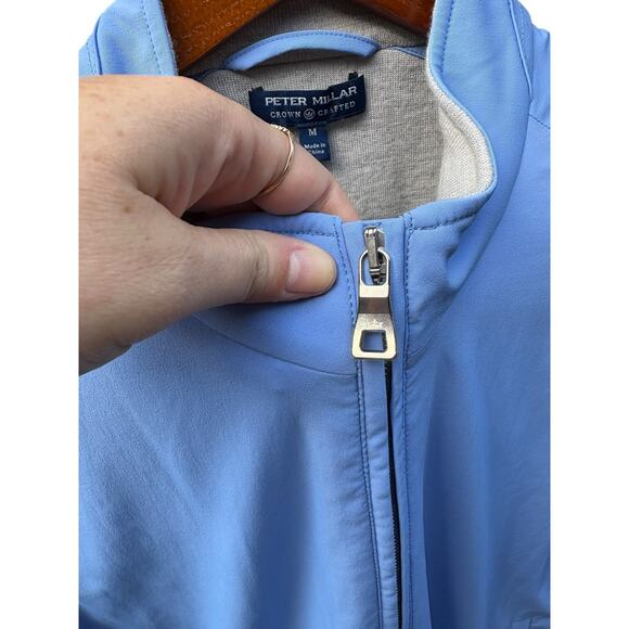 Peter Millar Crown Crafted Blue Stealth Hybrid Wool Lined Vest - Medium - Picture 4 of 11